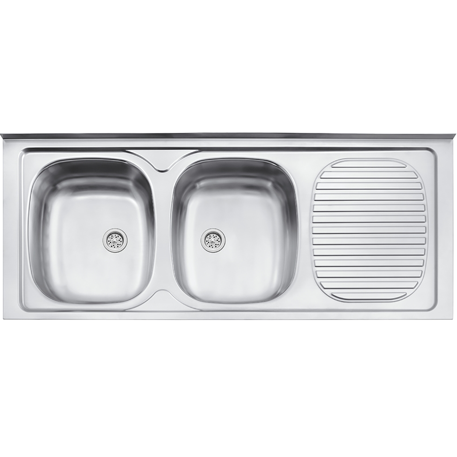 LAVAPLATOS STRATTA 2C 34, PERFECTA, DE SOBREPONER, EN ACERO INOX., 120x50 CM