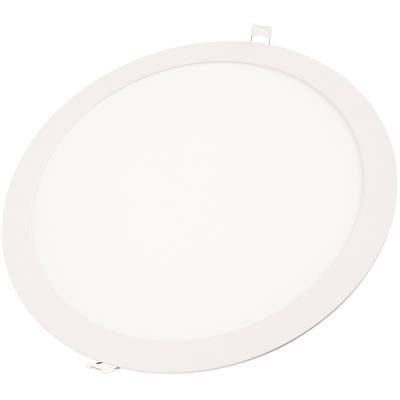 Luminario LED tipo plafón 24 W, redondo, luz cálida, blanco, Luminarios  Tipo Plafón, 48259