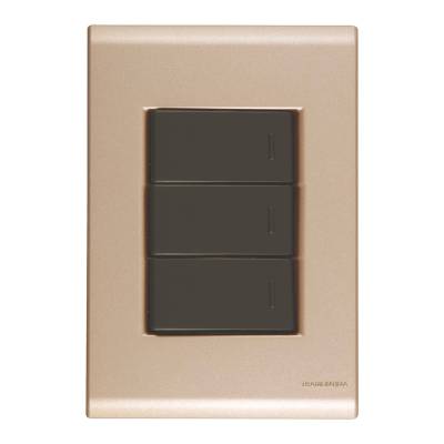 CONJUNTO ARMADO INTERRUPTOR CONMUTADOR 10A 250V BEIGE LIZ