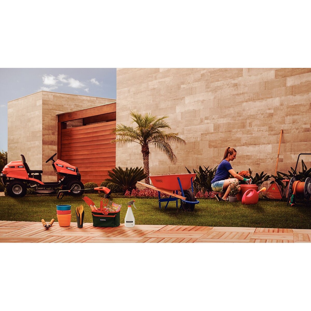 Regadera para Jardín Tramontina en Plástico Rosa 7 L - 1