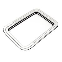 BANDEJA RECTANGULAR EN ACERO INOXIDABLE 49X33 CM. BUENA