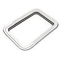 BANDEJA RECTANGULAR EN ACERO INOXIDABLE 49X33 CM. BUENA