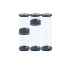 JUEGO DE CONTENEDORES HERMETICOS DE VIDRIO CON TAPA 5 PIEZAS PUREZZA