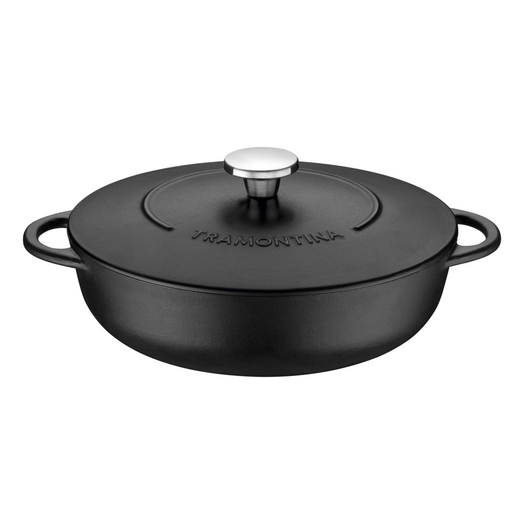 [20804028] ARROCERA DE HIERRO CON ANTIADHERENTE Y TAPA 4,1 L. Ø 28 CM. TRENTO