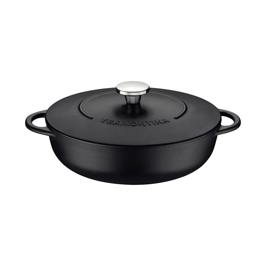 [20804028] ARROCERA DE HIERRO CON ANTIADHERENTE Y TAPA 4,1 L. Ø 28 CM. TRENTO