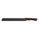 CUCHILLO CON SIERRA 10" Y MANGO DE MADERA - CHURRASCO BLACK