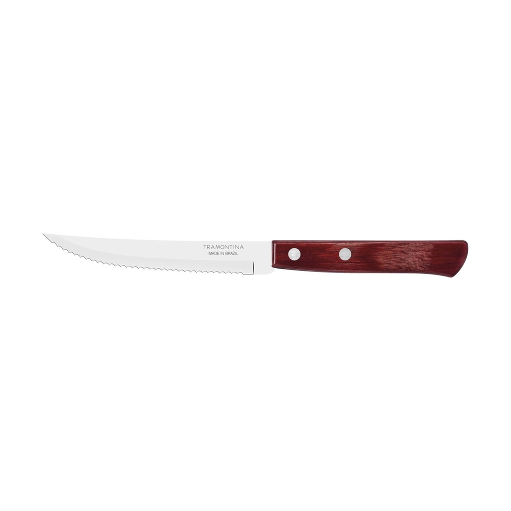 [21100475] CUCHILLO DE MESA PARA CHURRASCO 5" POLYWOOD