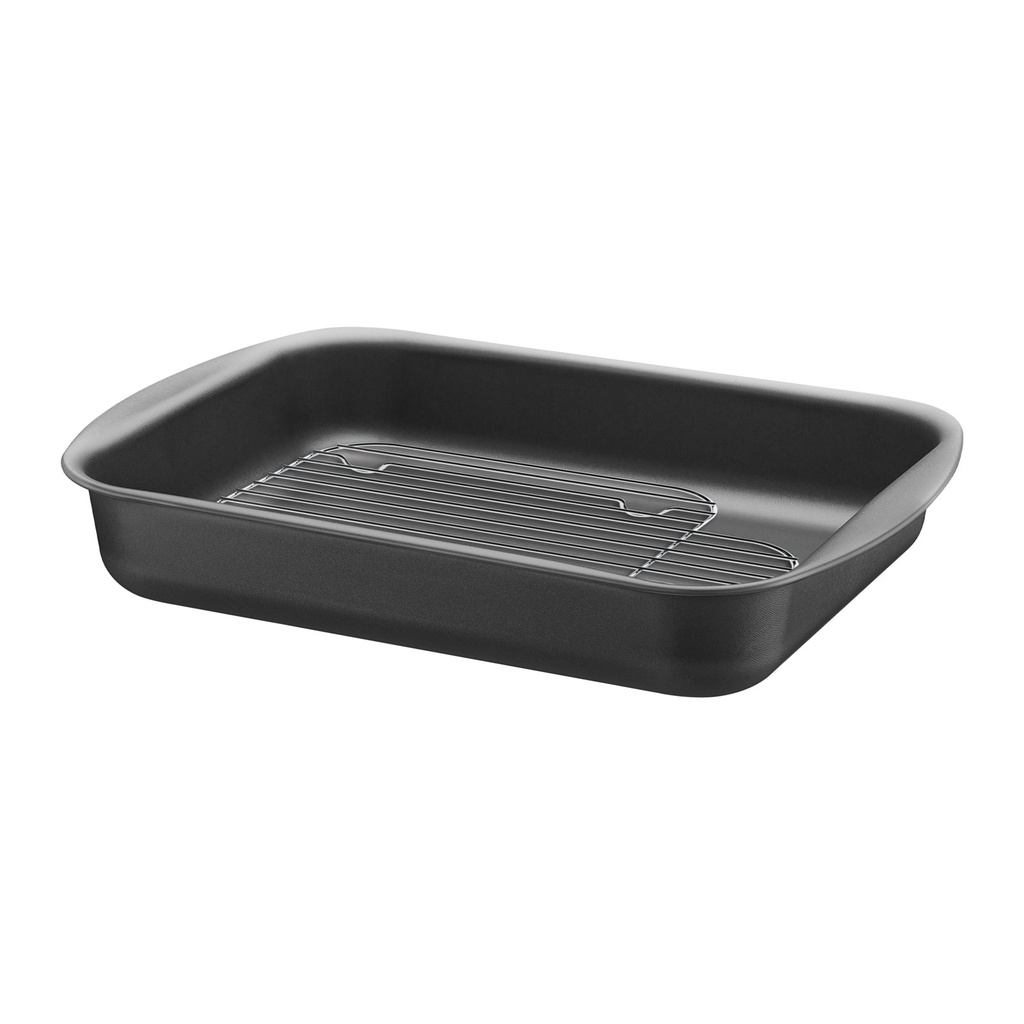 [20048034] ASADERA RECTANGULAR CON GRILL EN ALUMINIO CON REVESTIMIENTO INTERNO EN ANTIADHERENTE 34CM