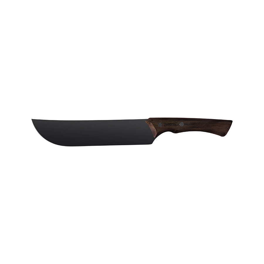 CUCHILLO PARA CARNE 8" CON MANGO DE MADERA CHURRASCO BLACK