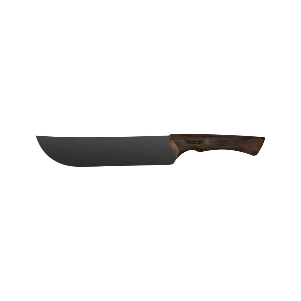 CUCHILLO PARA CARNE 8" CON MANGO DE MADERA CHURRASCO BLACK