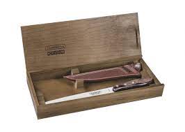 [29899568] CUCHILLO PARA CARNE 8" POLYWOOD CON VAINA DE CUERO Y ESTUCHE DE MADERA