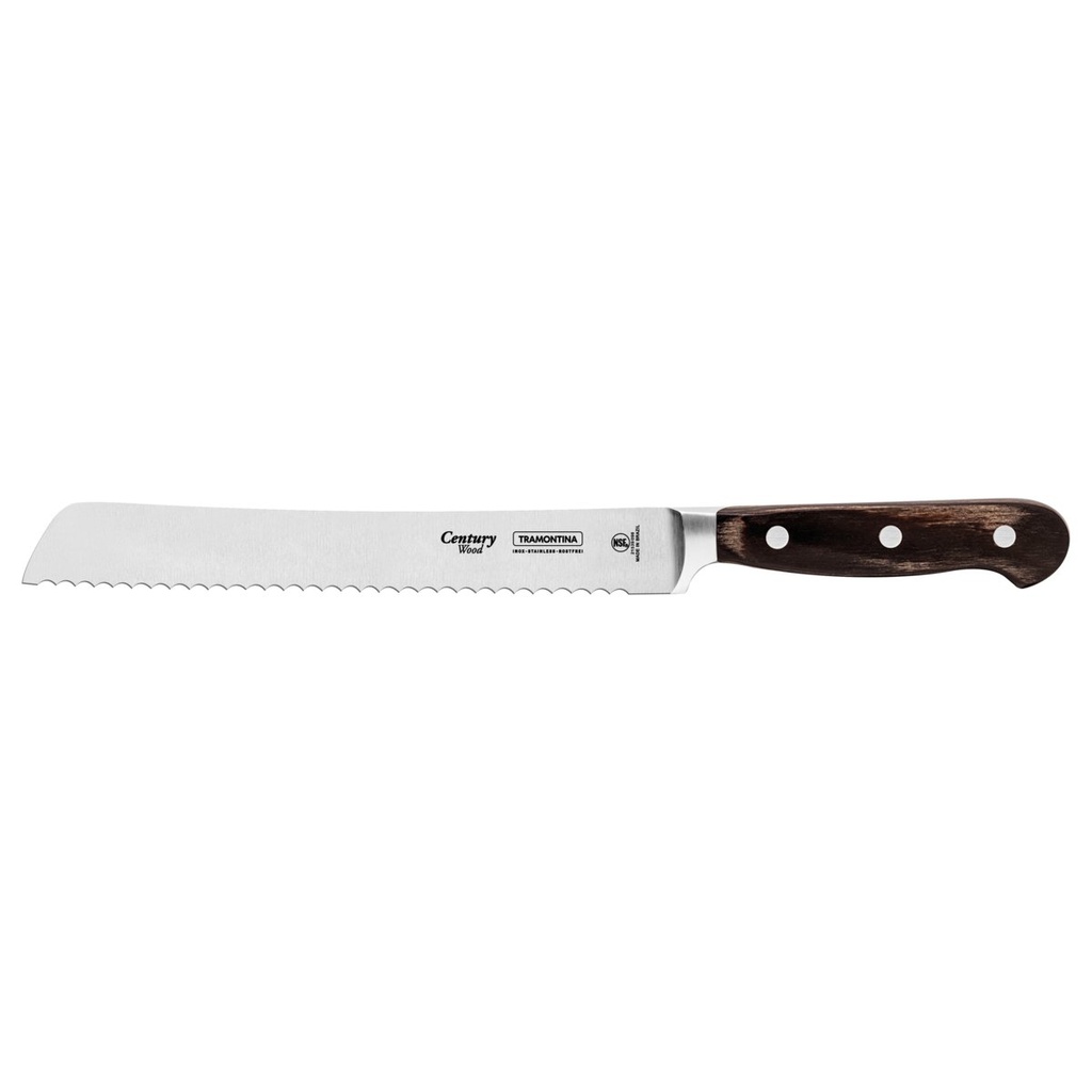 CUCHILLO PARA PAN 8" CENTURY WOOD CON MANGO DE MADERA