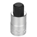 DADO EN ACERO CROMO VANADIO PUNTA HEXAGONAL 17 MM - ENCASTRE 1/2"