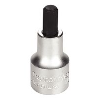DADO EN ACERO CROMO VANADIO PUNTA HEXAGONAL 5 MM - ENCASTRE 1/2"