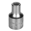 DADO ESTRIADO EN ACERO CROMO VANADIO 10 MM - ENCASTRE 1/2"