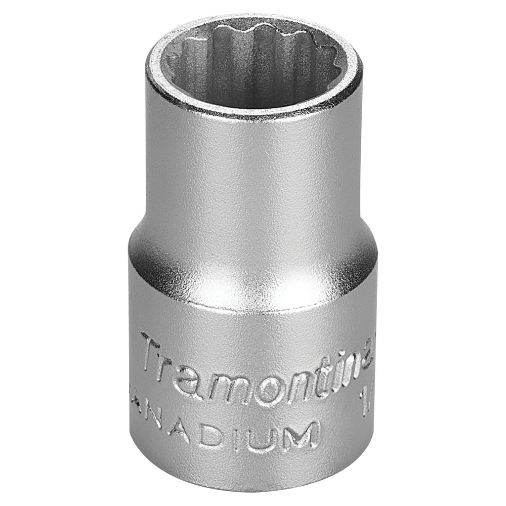 DADO ESTRIADO EN ACERO CROMO VANADIO 13 MM - ENCASTRE 1/2"
