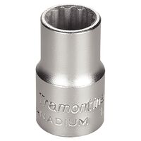 DADO ESTRIADO EN ACERO CROMO VANADIO 16 MM - ENCASTRE 1/2"