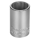 DADO ESTRIADO EN ACERO CROMO VANADIO 17 MM - ENCASTRE 1/2"