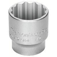 DADO ESTRIADO EN ACERO CROMO VANADIO 23 MM - ENCASTRE 1/2"