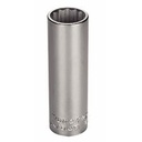 DADO ESTRIADO LARGO EN ACERO CROMO VANADIO 17 MM - ENCASTRE 1/2"