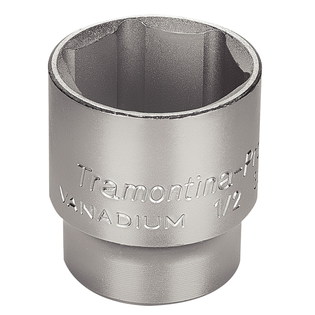 DADO HEXAGONAL EN ACERO CROMO VANADIO 34 MM - ENCASTRE 1/2"