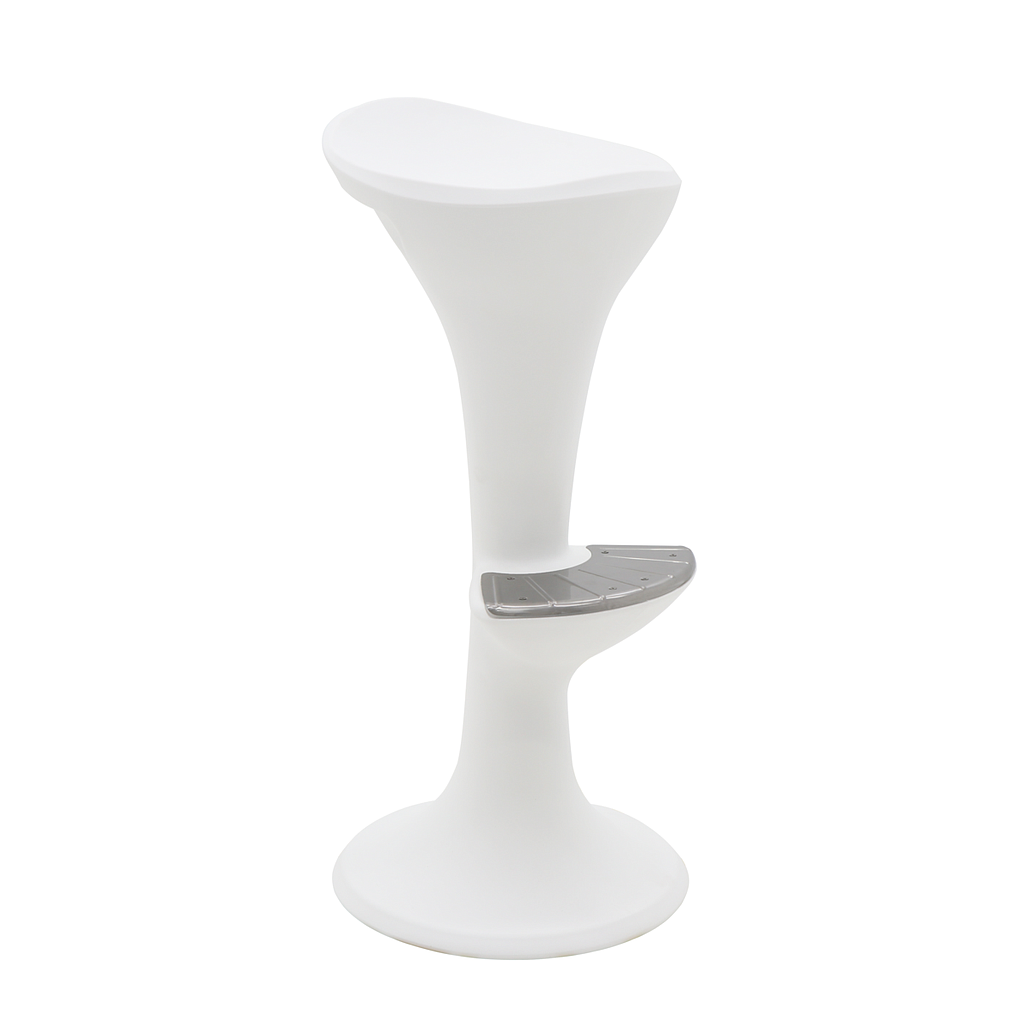 BANCO BLANCO PEPE CON APOYO PARA PIES