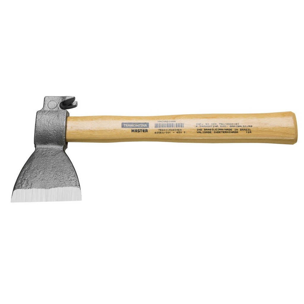 HACHITA CON UÑA, 450 G,  ACABADO ARENADO, MANGO DE MADERA