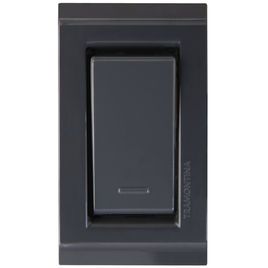 INTERRUPTOR SIMPLES P/ MUEBLES 10A GRAFITO
