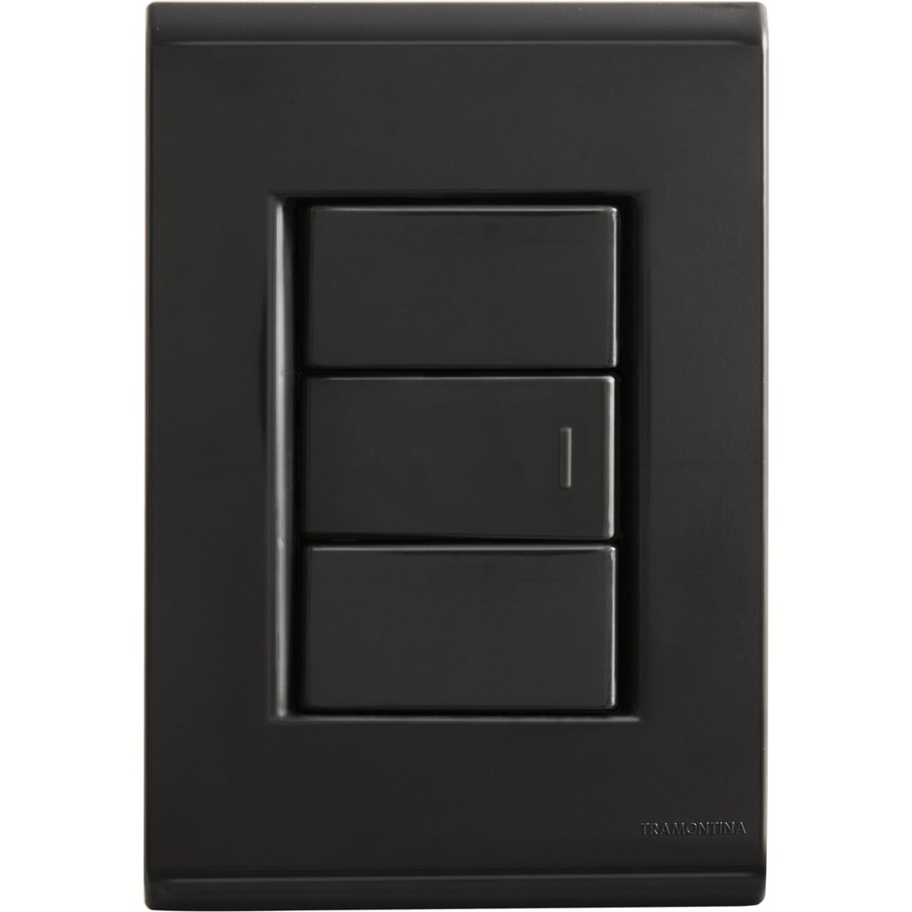 INTERRUPTOR UNIPOLAR 10A/250V LIZ GRAFITO