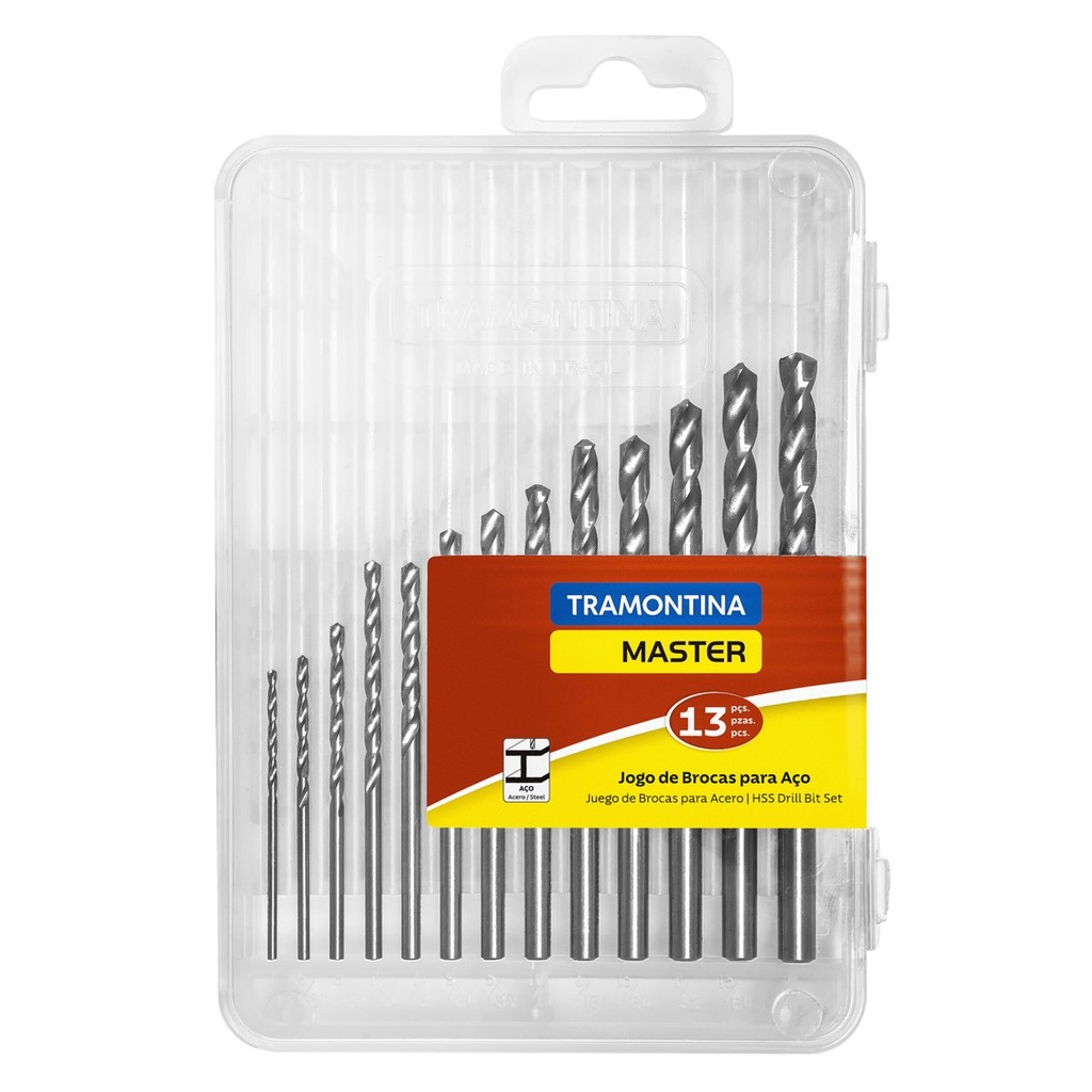 [43146513] JUEGO DE BROCAS ACERO RAPIDO - EN PULGADAS - 13 PIEZAS