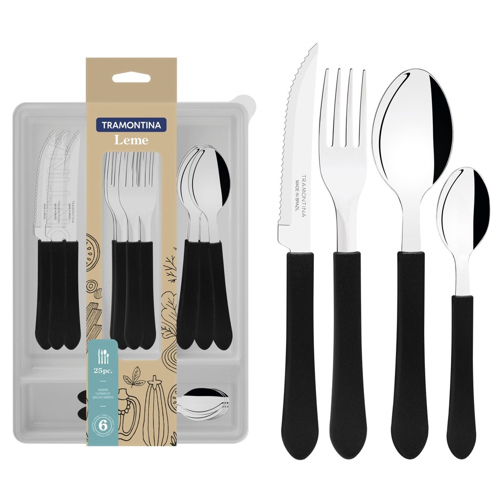 [23198022] JUEGO DE CUBIERTOS 25 PIEZAS LEME