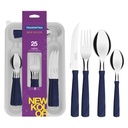 JUEGO DE CUBIERTOS AZULES LEME 25 NEW KOLOR