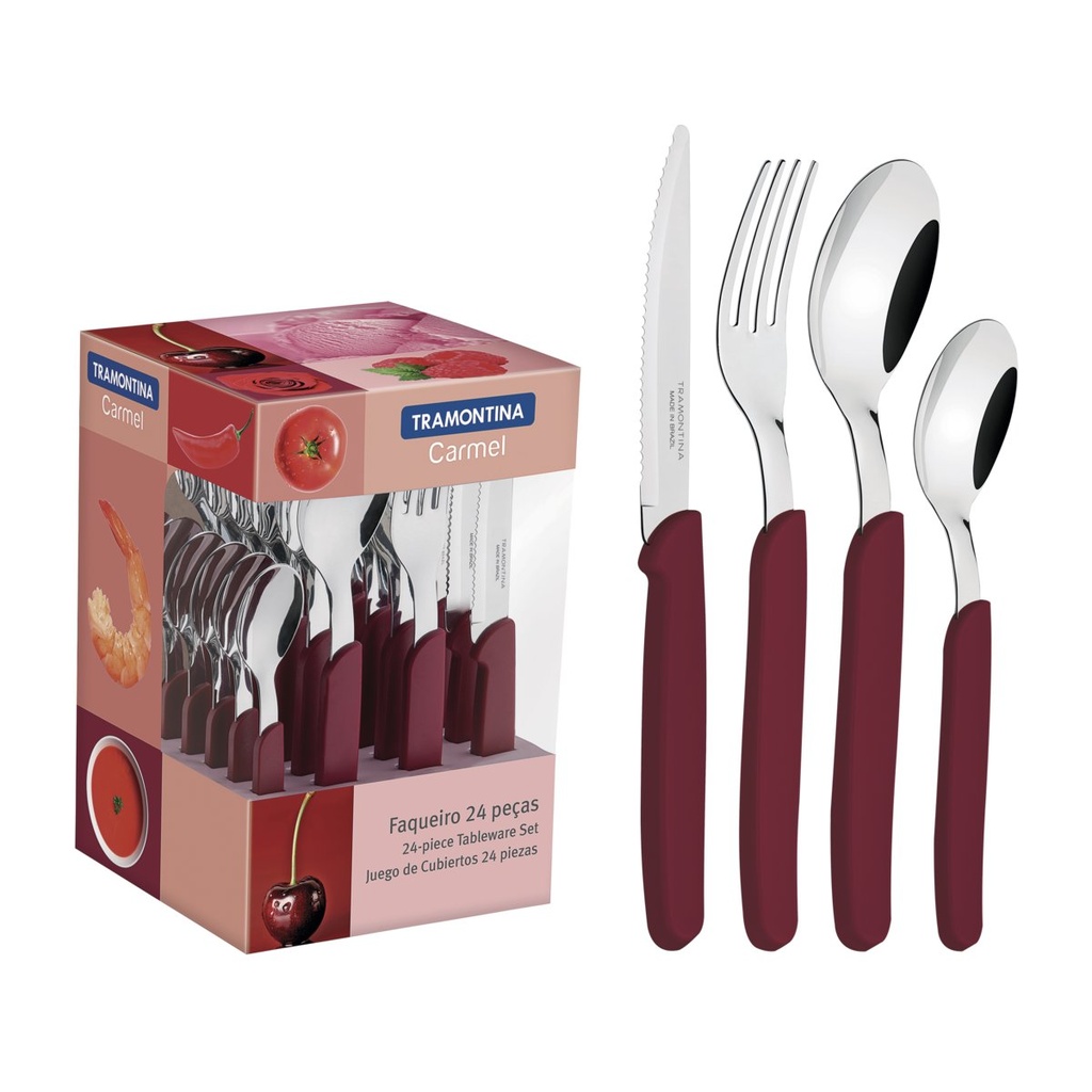 [23499027] JUEGO DE CUBIERTOS VINO 24 PIEZAS CARMEL
