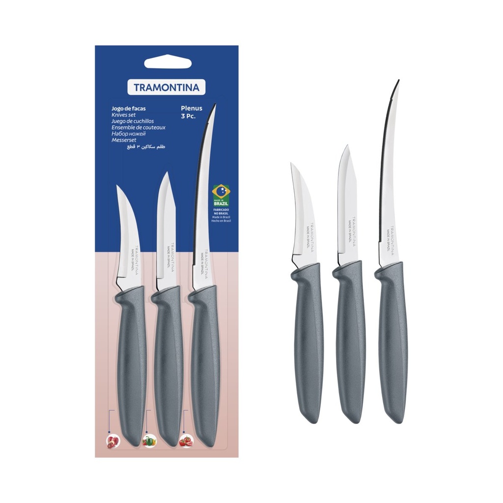 [23498612] JUEGO DE CUCHILLOS 3 PIEZAS PLENUS