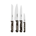 JUEGO DE CUCHILLOS PARA CHURRASCO 4 PIEZAS POLYWOOD