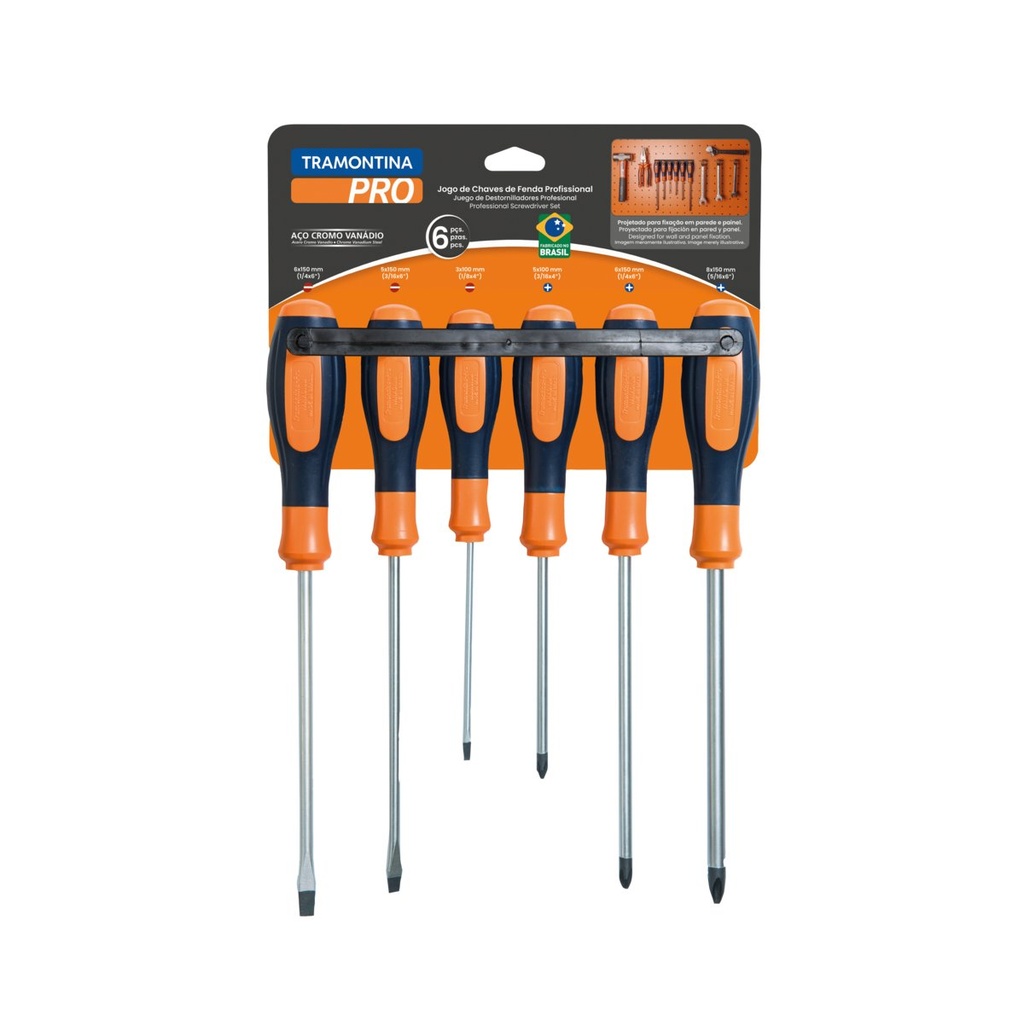 JUEGO DE DESTORNILLADORES 6 PIEZAS PRO