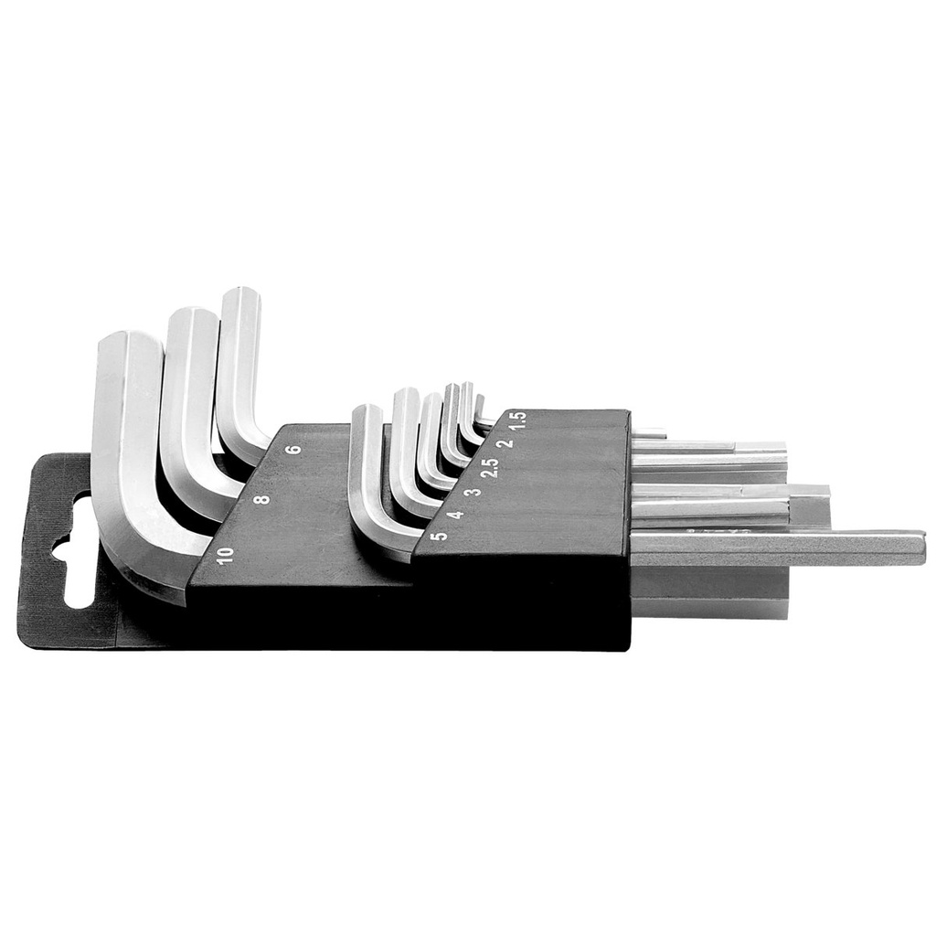 JUEGO DE LLAVES HEXAGONALES 9 PIEZAS MASTER