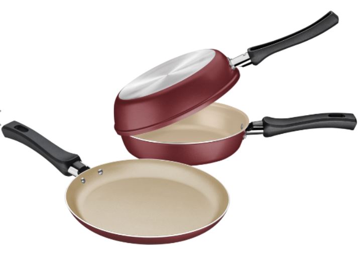 JUEGO DE PANQUEQUERA Y OMELETERA 2 PZAS