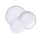 JUEGO DE PLATOS 12 PIEZAS RUSTICO MARRON