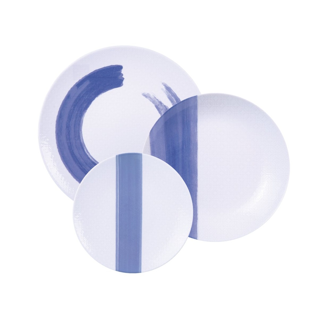 [96589035] JUEGO DE PLATOS DE PORCELANA 12 PIEZAS SOHO