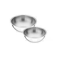 JUEGO DE POTES EN ACERO INOXIDABLE 2 PIEZAS CUCINA