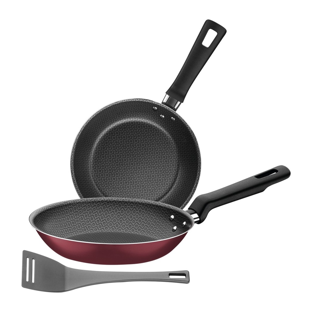 [20399781] JUEGO DE SARTENES ANTIADHERENTES 3 PIEZAS LORETO