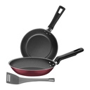 JUEGO DE SARTENES ANTIADHERENTES 3 PIEZAS LORETO