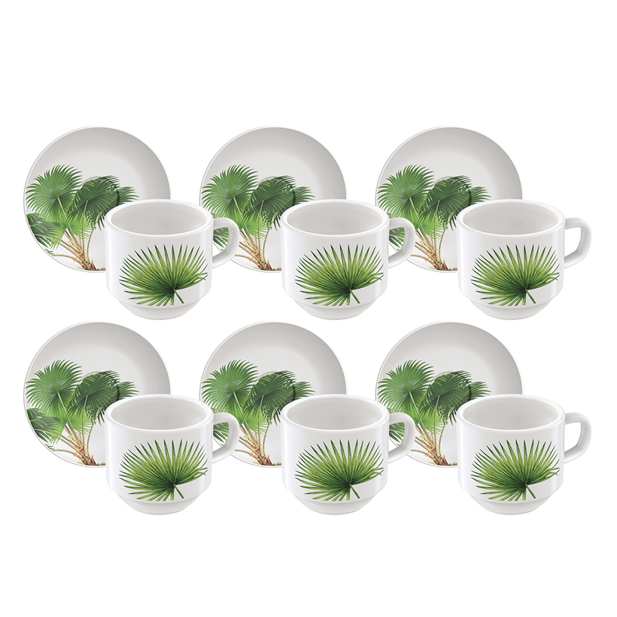 JUEGO DE TAZAS DE CAFE 100 ML 6 PIEZAS GRAZIELA