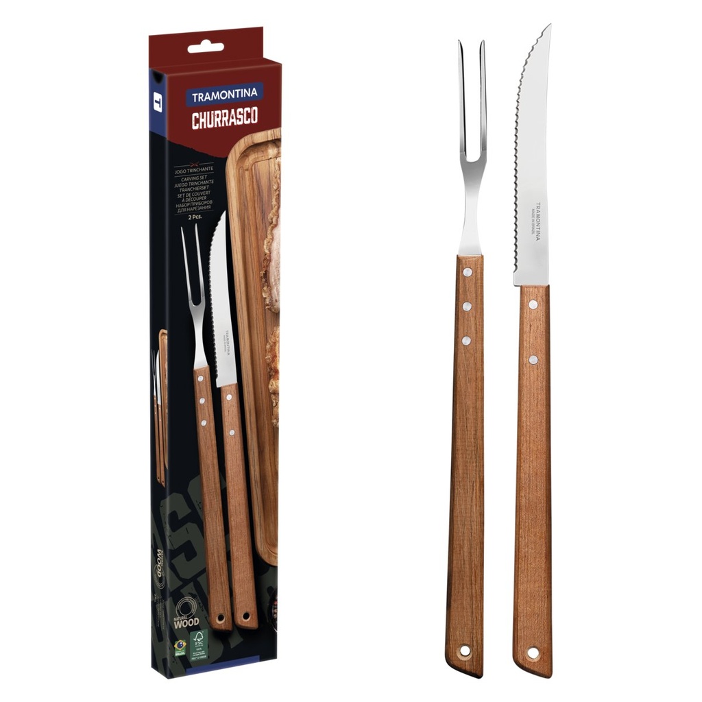 [26499046] JUEGO DE UTENSILIOS PARA CHURRASCO 2 PIEZAS