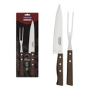 JUEGO DE UTENSILIOS PARA CHURRASCO 2 PIEZAS TRADICIONAL