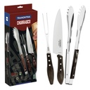 JUEGO DE UTENSILIOS PARA CHURRASCO 3 PIEZAS POLYWOOD