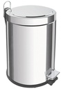 BASURERO BRASIL 3 L, CON PEDAL, EN ACERO INOX.