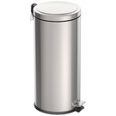 BASURERO BRASIL 30 L, CON PEDAL, EN ACERO INOX.