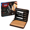 JUEGO PARA CHURRASCO CON ESTUCHE 8 PIEZAS POLYWOOD